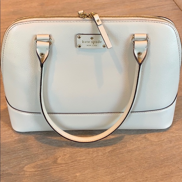 kate spade Handbags - Kate Spade large structured purse white